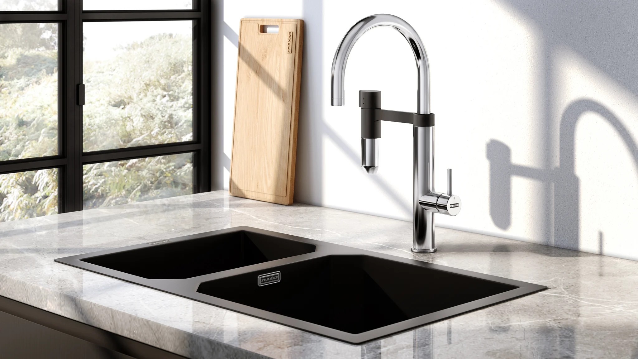 Franke kitchen and water-area product imagery from Carera's public brand page
