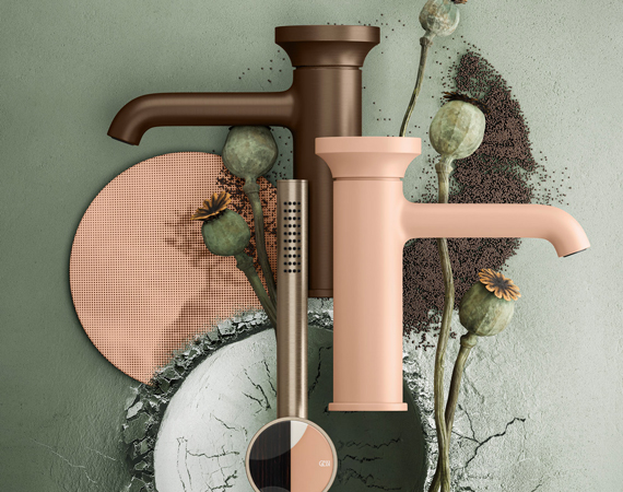 Warm premium bathroom setting from Carera's public brand imagery